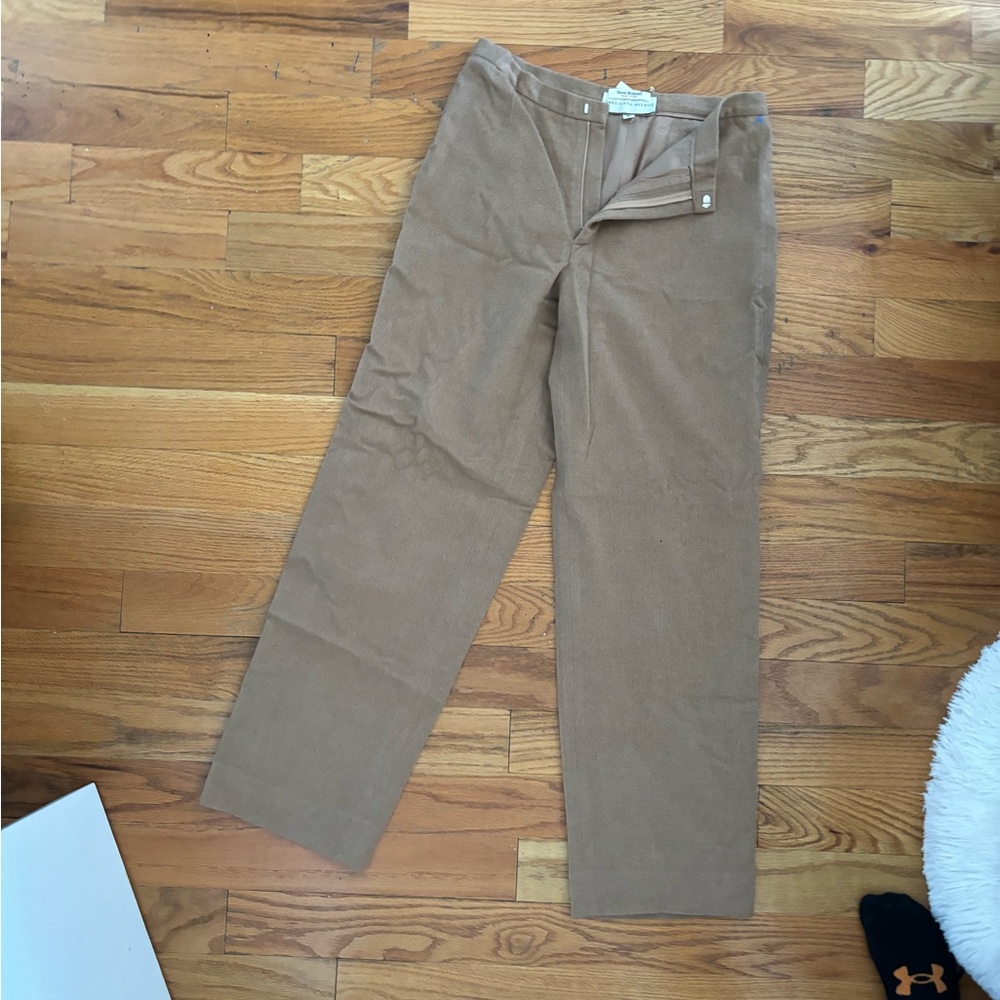 Isaac Mizrahi Camel Wool Pants